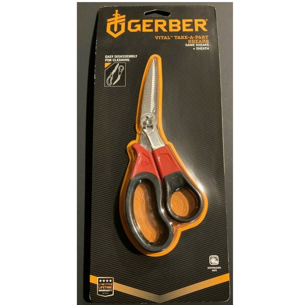 Gerber Vital Take A Part Kitchen Game Shears w/Sheath, Stainless,, Dishwash Safe